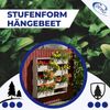 Coemo Vertikalbeet Riga Kräuterbeet Holz 7 Pflanzkästen Bild 2