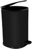 Euroshowers GmbH Kosmetikeimer Kosmetikeimer 5L mit Pedal – Schwarz, Bad-Treteimer mit Deckel Bild 3