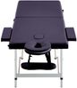 vidaXL Massageliege Klappbar 2-Zonen mit Aluminiumgestell Lila 110195 Bild 3