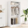 vidaXL Kleiderschrank Weiß 100x50x200 cm Holzwerkstoff 3307801 Bild 3