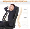 MC Star Bürostuhl mit Massagefunktion, Ergonomischer Chefsessel mit Vibrationsmassage (Wippfunktion, Höhenverstellbarer Schreibtischstuhl Drehstuhl, Braun) Bild 2