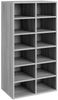 vidaXL Schuhregal Grau Sonoma 54x34x100,5 cm Holzwerkstoff 815310 Bild 2