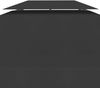 vidaXL Pavillon-Dachplane mit Kaminabzug 310 g/m² 4x3 m Schwarz 312075 Bild 4