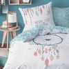 MTOnlinehandel Bettwäsche Traumfänger Biber 135x200 oder 155x220 + 80x80 cm, 100 % Baumwolle, Flanell / Biber, 2 teilig, Boho Deko, Wintermotiv Bild 4