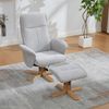 YakoHome Relaxsessel Grau 135.00*78.00*102.00 - Luxuriöser Sessel mit Massivholzfuß, atmungsaktiver Stoff, verstellbar Bild 2