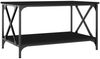 vidaXL Couchtisch Schwarz 80x50x45 cm Holzwerkstoff und Eisen 823317 Bild 2
