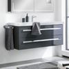 LANZET K1 Waschbeckenunterschrank 120 cm breit, Anthrazit Bild 2