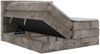 Boxspringbett TILION KING, Doppelbett 140 x 200 cm mit Stauraum & 7-Zonen Multipocket Matratze, inkl. Topper T25 - H3, Cord-Stoff Hellbraun Bild 4