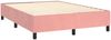 vidaXL Boxspringbett mit Matratze & LED Rosa 140x200 cm Samt 3136310 Bild 5