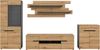 Wohnkombination (B/H/T: 375x190x44 cm) in Artisan Nachbildung Bild 2