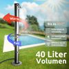 Outdoor Solardusche 40 Liter inkl. Wasserspeicher - Mit Abdeckung | Solar Gartendusche warmes Wasser Pooldusche Campingdusche Bild 3