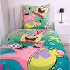 SpongeBob Wende Bettwäsche Set 2 tlg. 135x200 cm 80x80cm Baumwolle Bild 2