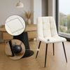 Esszimmerstuhl Tilde 2 Esszimmerstühle creme Stoff Bild 4