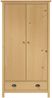 vidaXL Kleiderschrank mit 2 Türen Hill 89x50x170 cm Massivholz Kiefer 288947 Bild 2