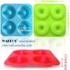 LuxusKollektion Donutform Donut Backform Silikon 3-teiliges Set Von 4-loch Groß Donut Donut Bild 2
