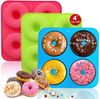 LuxusKollektion Donutform Donut Backform Silikon 3-teiliges Set Von 4-loch Groß Donut Donut Bild 5