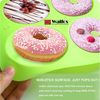 LuxusKollektion Donutform Donut Backform Silikon 3-teiliges Set Von 4-loch Groß Donut Donut Bild 3