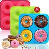 LuxusKollektion Donutform Donut Backform Silikon 3-teiliges Set Von 4-loch Groß Donut Donut Bild 4