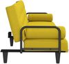 vidaXL Schlafsofa mit Armlehnen Hellgelb Stoff 351941 Bild 5