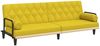 vidaXL Schlafsofa mit Armlehnen Hellgelb Stoff 351941 Bild 2