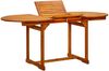 vidaXL Garten-Esstisch (120-170)x80x75 cm Massivholz Akazie 316567 Bild 1