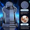 GTPLAYER Gaming-Stuhl Stoff Gaming Chair Ergonomisch Bürostuh PC Stuhl, 150kg Belastbarkeit, Schreibtischstuh mit Federsitzkissen und Fußstütze Bild 4