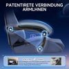 GTPLAYER Gaming-Stuhl Stoff Gaming Chair Ergonomisch Bürostuh PC Stuhl, 150kg Belastbarkeit, Schreibtischstuh mit Federsitzkissen und Fußstütze Bild 3