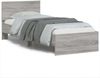 vidaXL Bettgestell mit Kopfteil Grau Sonoma 75x190 cm Holzwerkstoff 838664 Bild 2