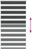 vidaXL Doppelrollo Schwarz 80x100 cm Stoffbreite 75,9 cm Polyester 4014205 Bild 5