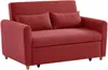 Schlafsofa 2-Sitzer AYLA - Stoff - Rot Bild 3