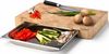 Continenta Schneidebrett mit Edelstahl-Schublade 4027 48 x 32,5 x 6 cm Bild 3