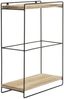 Wandregal HWC-K77, Hängeregal Regal Küchenregal, Massiv-Holz Metall Industrial 2 Regalböden 50x35x17cm ~ natur Bild 5
