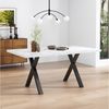OKWISH Esstisch Esszimmertisch rechteckig Tisch (Schreibtisch, Bürotisch, L140*B80*H76cm) Bild 5
