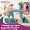 Linodino Kindersofa Spielsofa I aus Schaumstoff Bausteine I Spielcouch für Kinder, Wasserfeste Unterbezüge, Waschbare Chenille Bezüge 30° Bild 3
