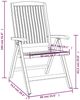 vidaXL Gartenstühle 6 Stk. Verstellbar Massivholz Teak 3154924 Bild 2