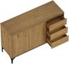 Sideboard Kistiandi 77x120x40 cm Eicheoptik, dunkel [en. casa] Bild 5