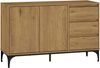 Sideboard Kistiandi 77x120x40 cm Eicheoptik, dunkel [en. casa] Bild 2