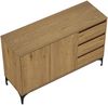 Sideboard Kistiandi 77x120x40 cm Eicheoptik, dunkel [en. casa] Bild 3