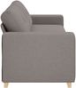 vidaXL 3-Sitzer-Sofa Taupe 220 cm Stoff 4105094 Bild 5