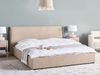 Bett mit Lattenrost Bouclé LAVAUR 180 x 200 cm Taupe Bild 3