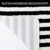 OTTO home Badematte Streifen, Badvorleger, Badezimmer Teppich, Höhe 12 mm, rutschhemmend beschichtet, schnell trocknend, fußbodenheizungsgeeignet, Polyester, rechteckig, Scandi, modern, gestreift, Badteppich, Badematten Bild 4