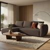 Selsey 'Zordo' - L-Form Eckschlafsofa mit zwei Bettkästen, brauner Chenille links Bild 2
