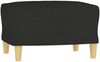 vidaXL 3-Sitzer-Sofa mit Hocker Hellgelb 180 cm, Schwarz Bild 5