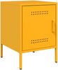 vidaXL Nachttische 2 Stk. Senfgelb 36x39x50,5 cm Stahl 842917 Bild 5