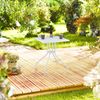 Gartentisch in weißer Rattan-Optik Bild 2