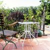 Gartentisch in weißer Rattan-Optik Bild 3