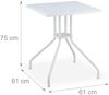 Gartentisch in weißer Rattan-Optik Bild 4