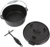 El Fuego Kasserolle El Fuego® Dutch Oven, Eisenguss (Set, 4-tlg), aus Gusseisen, mit spezieller Oberflächenveredelung, 3,5 l Bild 2