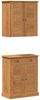 vidaXL Badezimmermöbel-Set mit Regal VIGO 2 pcs Braun und Honigbraun 3328541 Bild 2