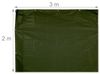 Relaxdays Abdeckplane grün 140g/m² 3er Set Bild 5